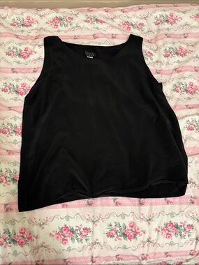 Silk Spencer Jeremy Black Sleeveless Tank Top